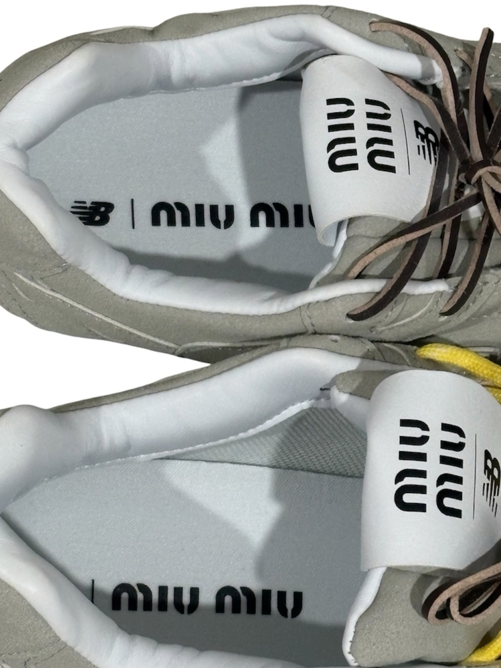 New Balance x Miu Miu 530 Low Top Lace-Up Suede Sneakers Gray Style 165 size 42 - Picture 5 of 9